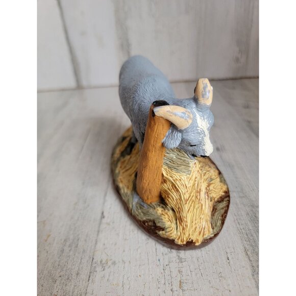 Vintage goat Nativity scene animal plaster xmas home decor - Picture 5 of 8